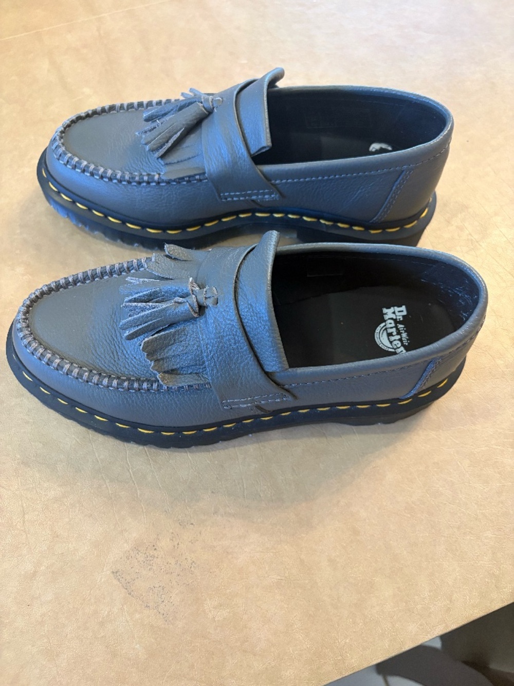 DOC MARTENS ADRIAN TASSLE LOAFER - GREY SOFT LEATHER